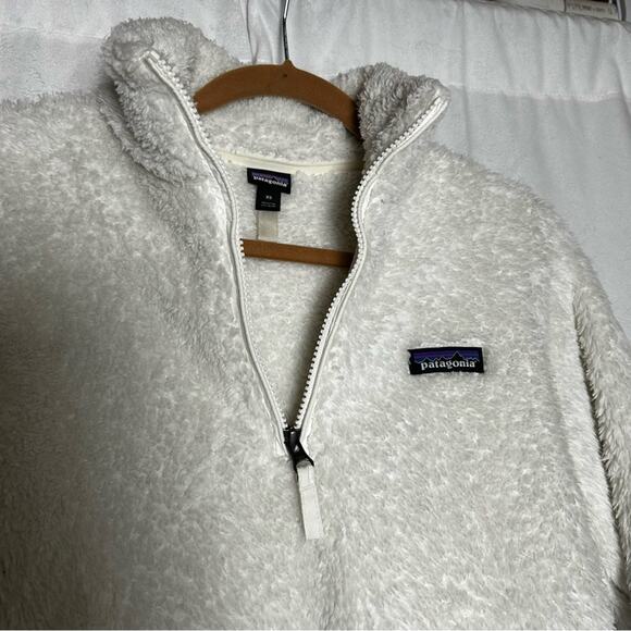 Patagonia White Los Gatos 1/4 Zip Long Sleeve Sweater Shirt Size XS - Picture 3 of 5